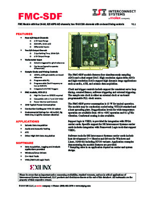 fmc-sdf data sheet