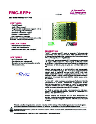 fmc-sfp data sheet