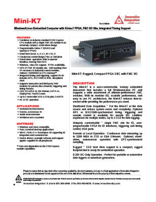 Mini-K7 datasheet