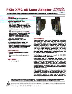 pxie-xmc adapter data sheet