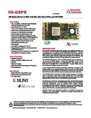 x6-gsps data sheet