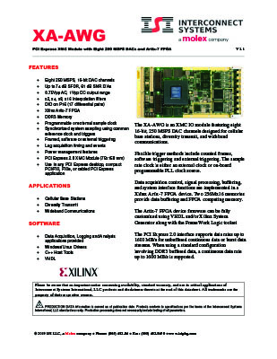 xa-awg data sheet