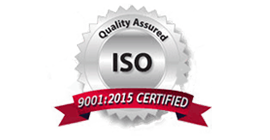 ISO 9001:2015 certification badge