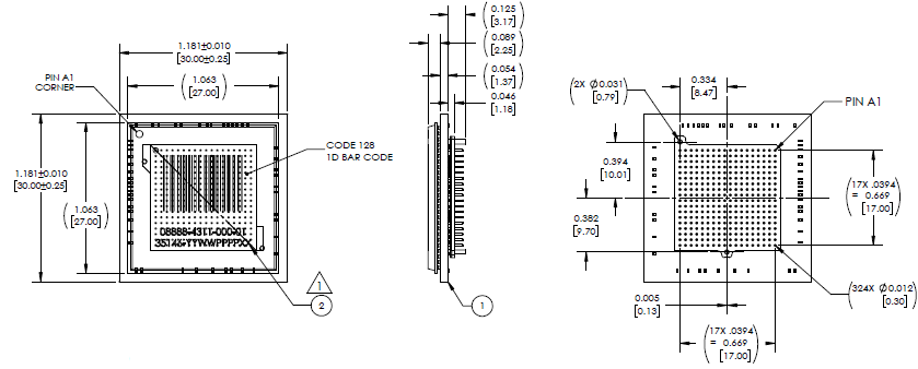 fpga interposer drawing