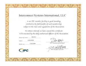 ipc member facility certificate