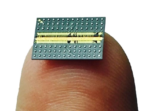 miniaturized BGA on fingertip